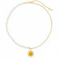 Smile Barockperlen Halskette 24K Vergoldet